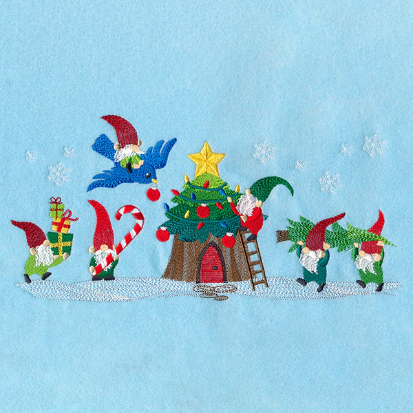 Christmas Village Gnomes Border - Image 5