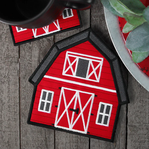 Classic Barn Trivet (In-the-Hoop) - Image 7