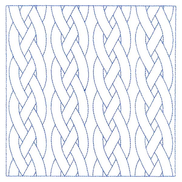 Classic Braided Cable Square (Double Run) - Image 3