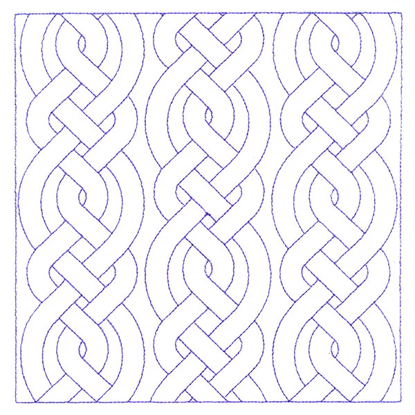 Classic Celtic Cable Square (Double Run) - Image 2