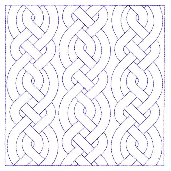 Classic Celtic Cable Square (Double Run) - Image 3