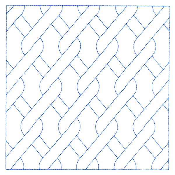 Classic Diamond Cable Square (Double Run) - Image 5