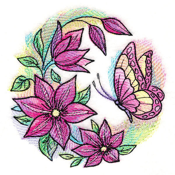 Clematis Blooms Butterfly - Image 4