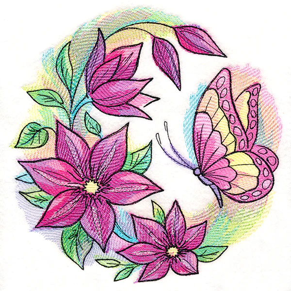 Clematis Blooms Butterfly - Image 6