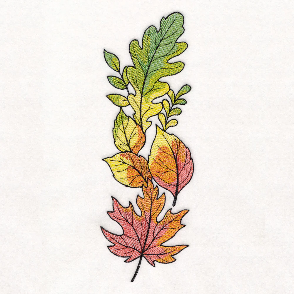 Color Theory Harvest Leaves Border - Image 3