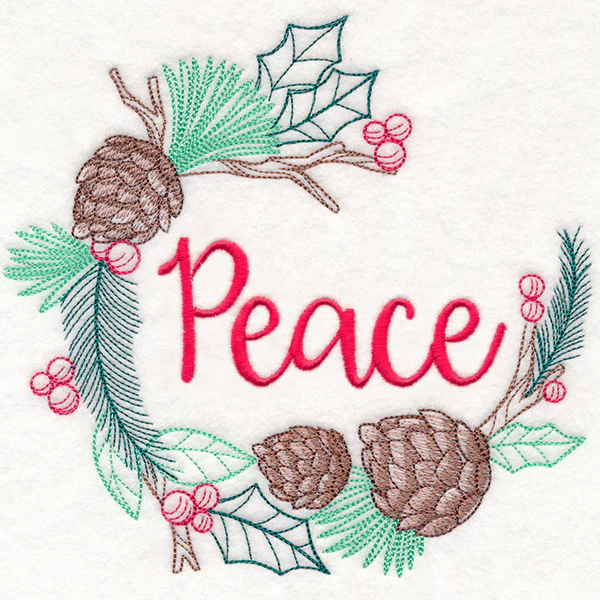 Colors of Christmas Wreath - Peace - Image 2