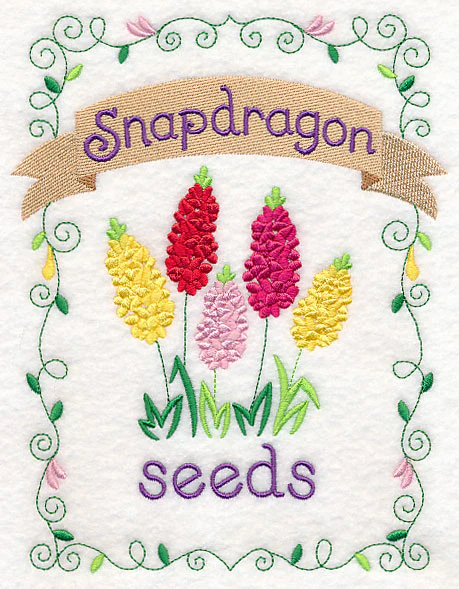 Country Charm Seed Packet - Snapdragons - Image 2