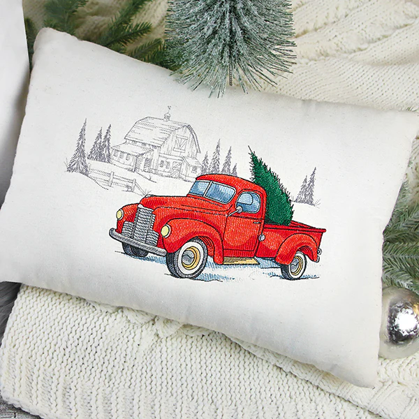 Country Christmas Retro Truck - Image 6