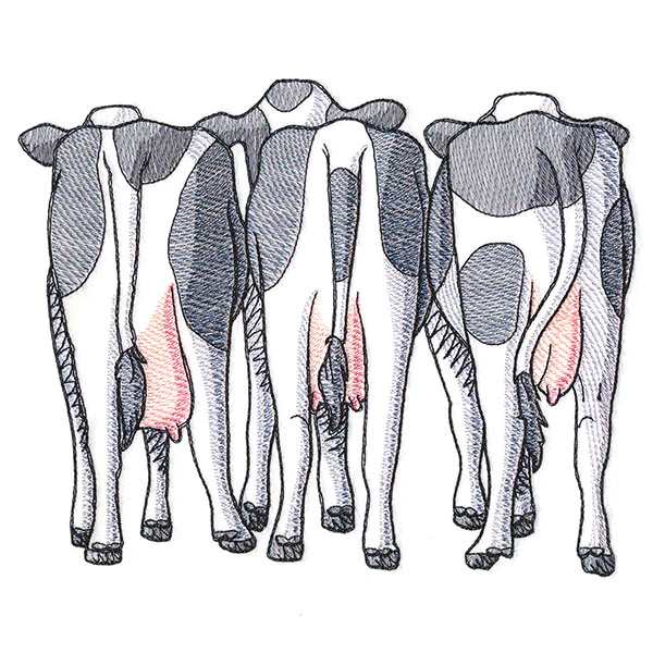 Cow Trio - Back - Image 3
