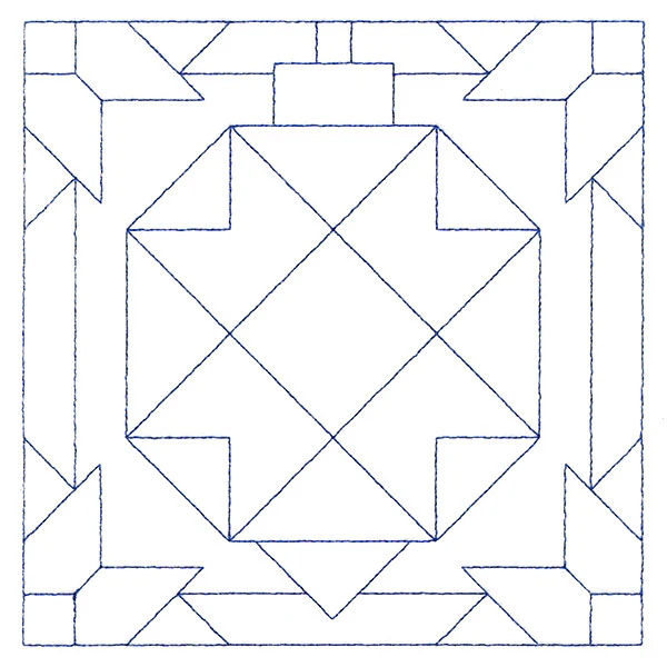 Cozy Christmas Quilting Square - Ornament (Double Run) - Image 2