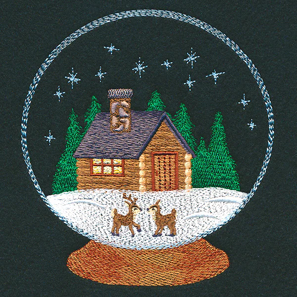 Cozy Winter Cabin Snowglobe - Image 2