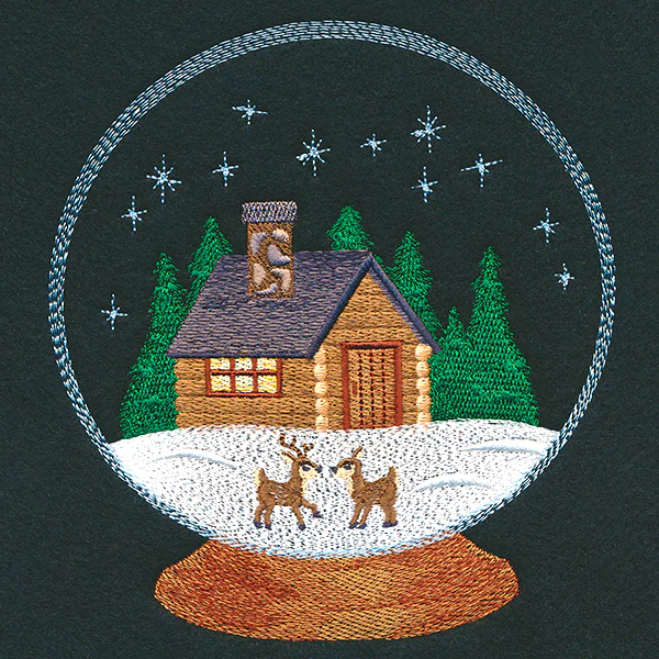 Cozy Winter Cabin Snowglobe - Image 4