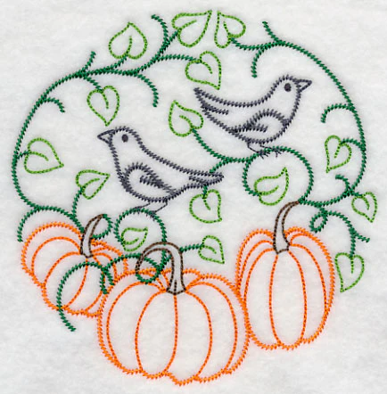 Crows in the Pumpkin Patch (Vintage) - Image 3