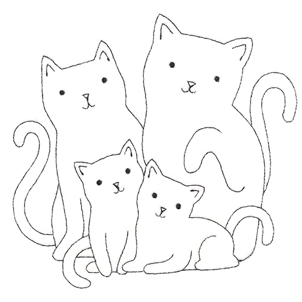 Cute Kitty Family - Image 2
