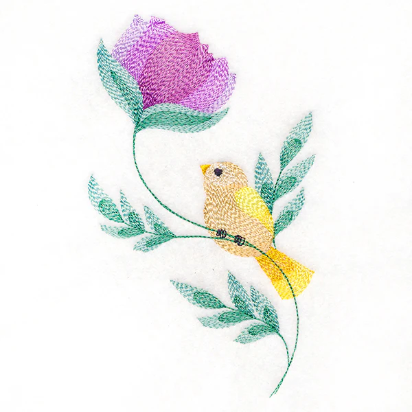 Darling Bird Perched on Petals - Image 4