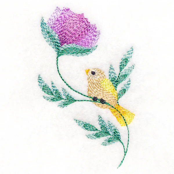 Darling Bird Perched on Petals - Image 5