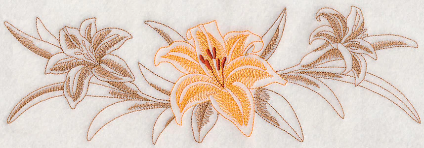Daylily Border (Toile) - Image 5