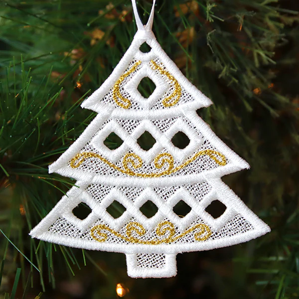 Dazzling Christmas Tree Ornament (Lace) - Image 5
