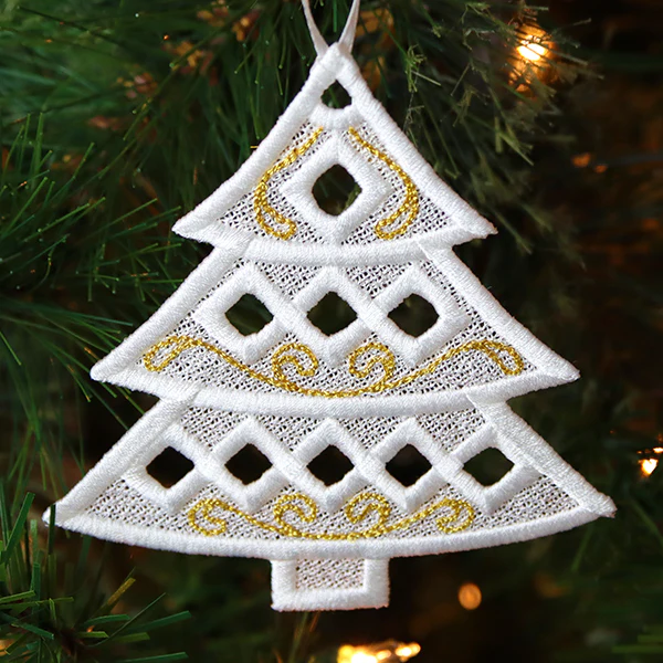 Dazzling Christmas Tree Ornament (Lace) - Image 7