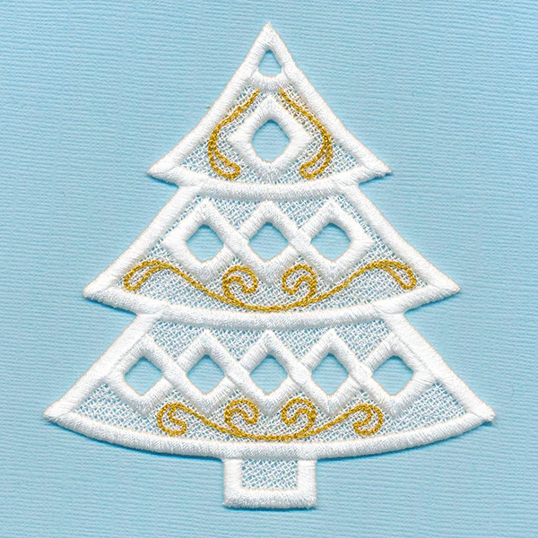 Dazzling Christmas Tree Ornament (Lace) - Image 8