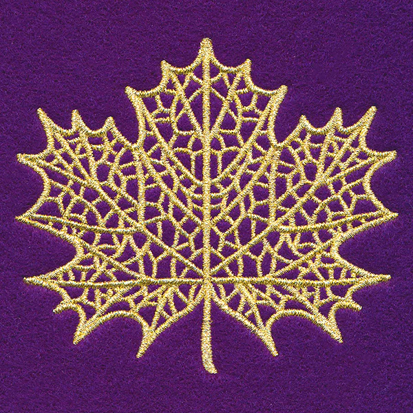 Dazzling Maple Leaf (Goldwork) - Image 4