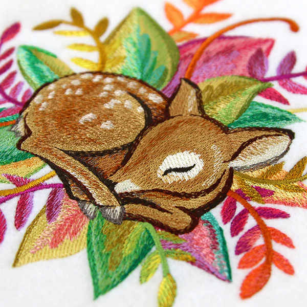 Deer and Leaves in Watercolor - Image 4