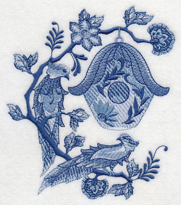 Delft Blue Birdhouse 5 - Image 3