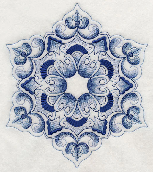 Delft Blue Snowflake 1 - Image 5