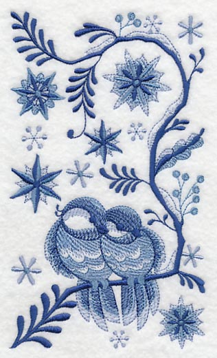 Delft Chickadees in Winter - Image 4