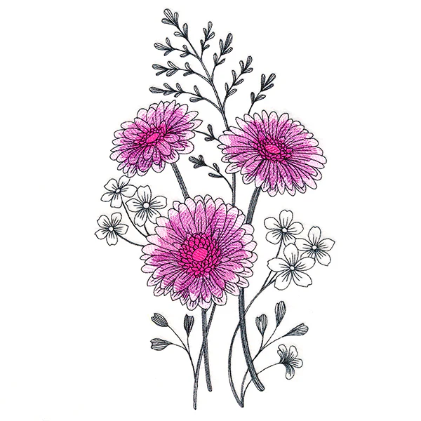 Delicate Daisy Etching - Image 5