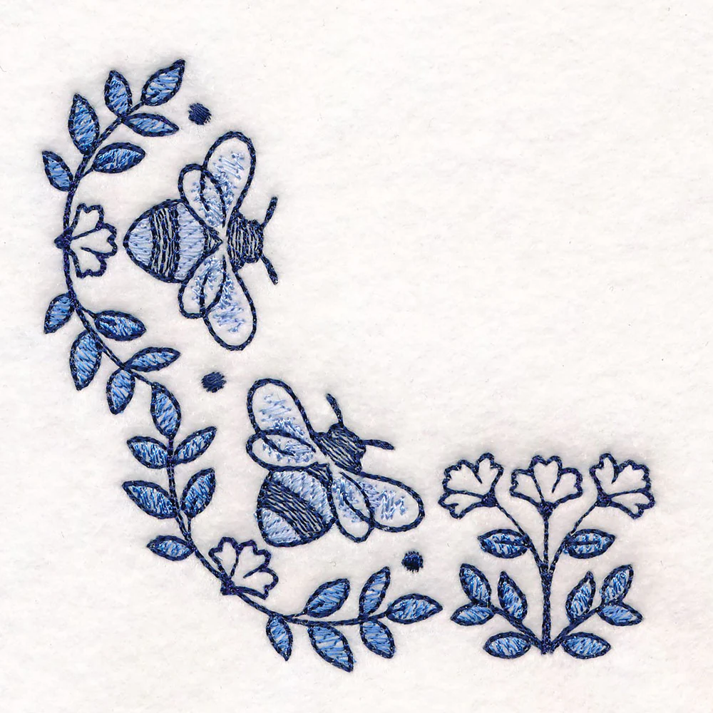 Delicate Delft Blue Corner - Bee - Image 4