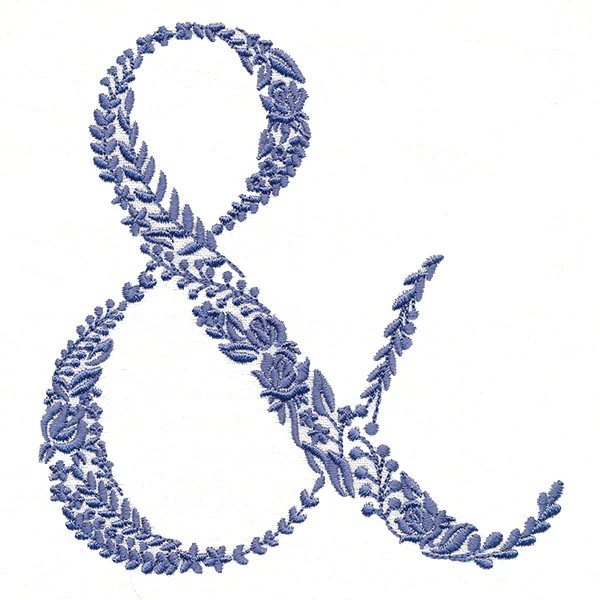 Delicate Floral Ampersand - Image 3
