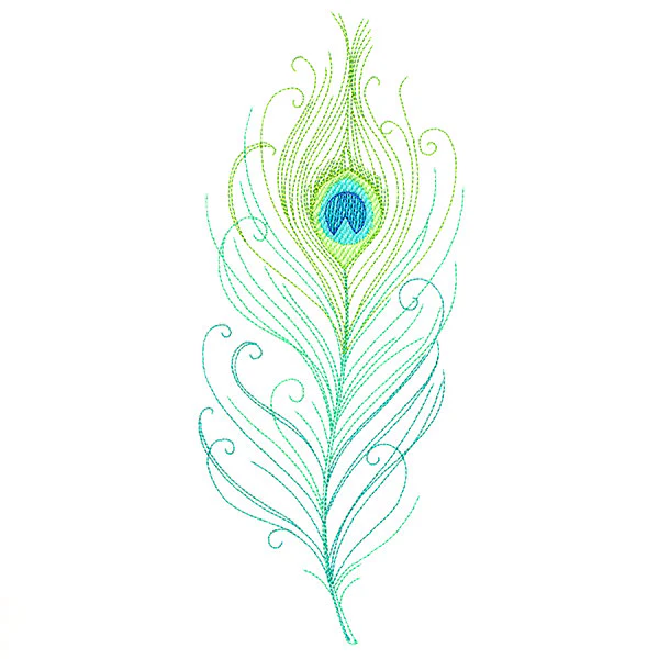 Delicate Peacock Feather - Image 2