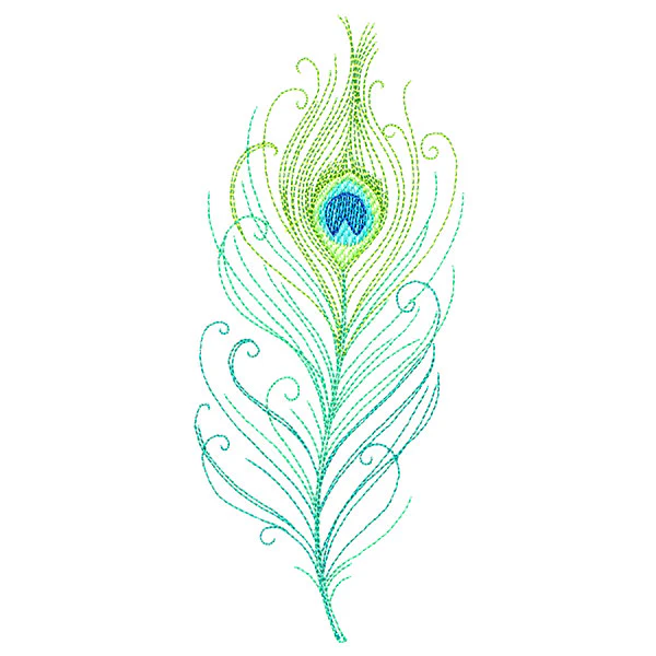 Delicate Peacock Feather - Image 4