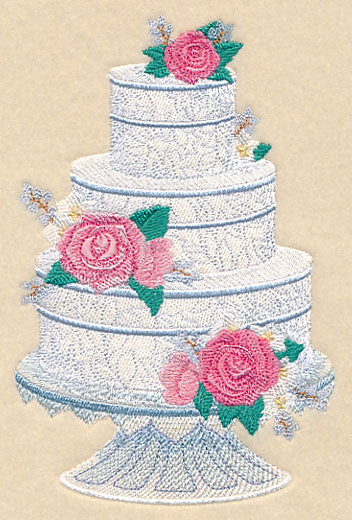 Delicate Roses Cake - Image 4