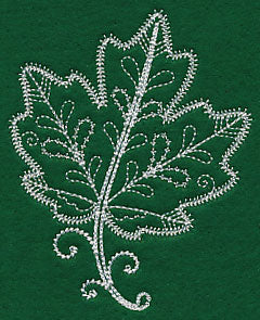 Delicate Whitework Maple Leaf - Image 5