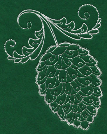 Delicate Whitework Pinecone - Image 4
