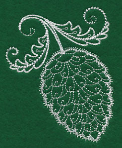 Delicate Whitework Pinecone - Image 5