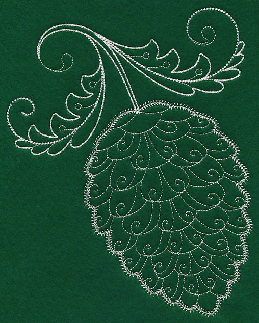 Delicate Whitework Pinecone - Image 6