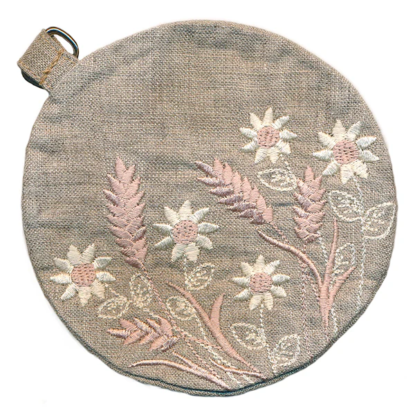 Delicate Wildflower Lined Coin Purse (In-the-Hoop) - Image 3