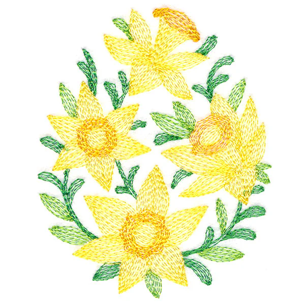 Delightful Daffodils Easter Egg - Image 7