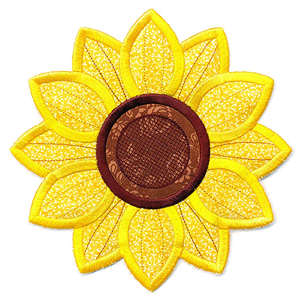 Delightful Sunflower Trivet (In-the-Hoop) - Image 4