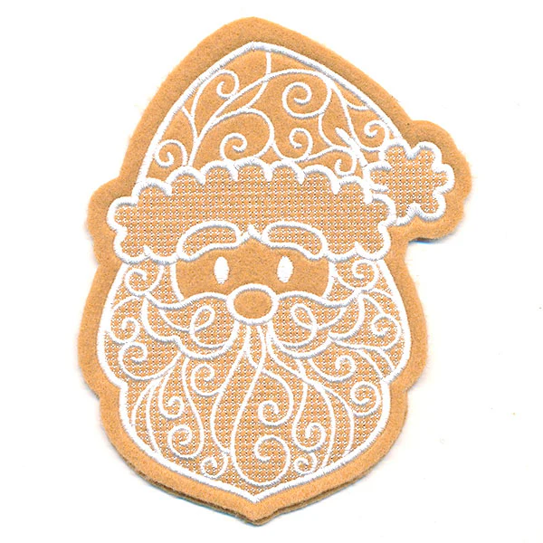 Deluxe Gingerbread Cookie - Santa (In-the-Hoop) - Image 7