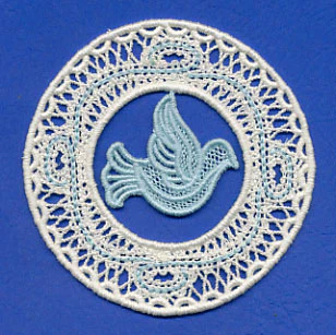 Dove Ornament (Battenburg Lace) - Image 3