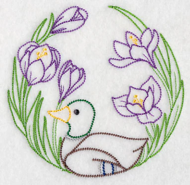 Duck and Flowers (Vintage) - Image 4