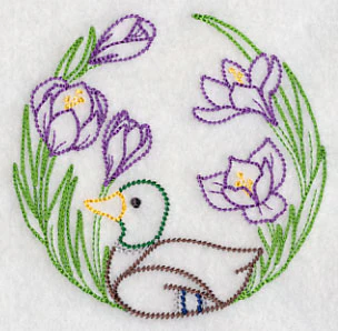 Duck and Flowers (Vintage) - Image 5