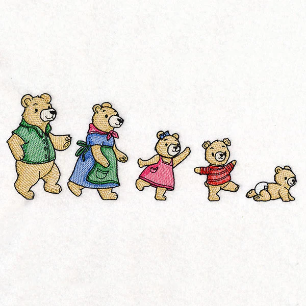 Marching Bear Family Border - Image 3