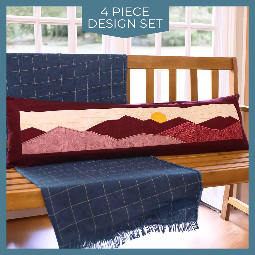 Sunset Mountain Landscape Applique Set - Image 9