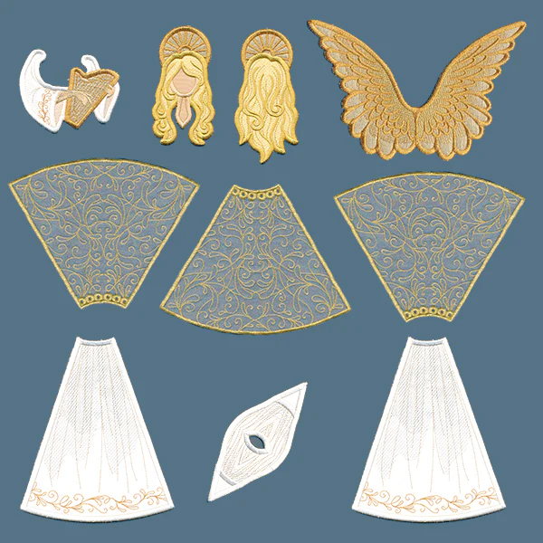 Elegant Angel in 3D (In-the-Hoop) - Image 7