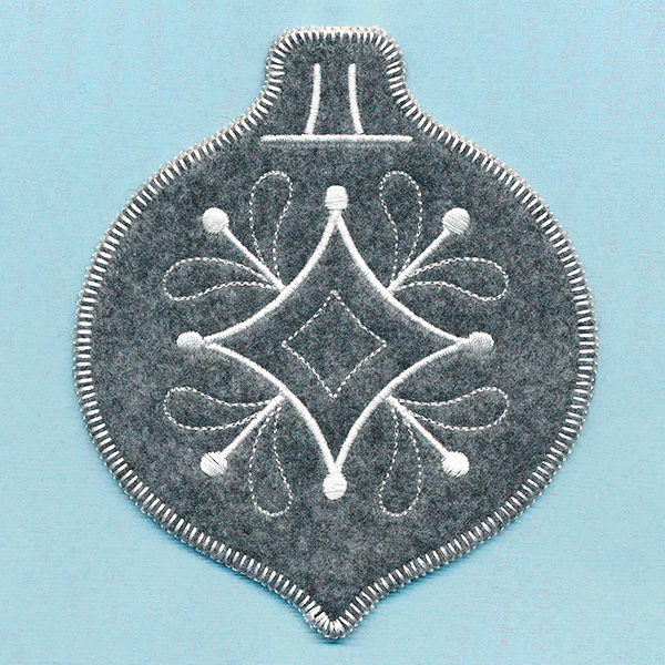 Elegant Christmas Bauble Ornament (In-the-Hoop) - Image 6